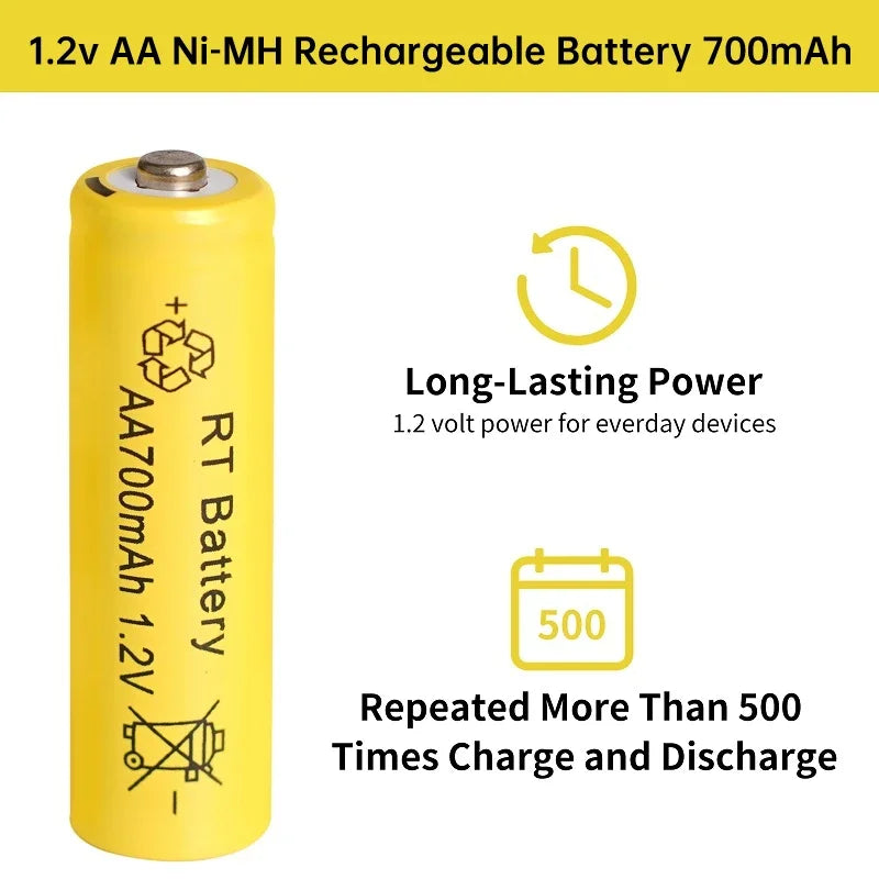 6 to 30 AA & AAA Rechargeable Battery Set with Charger & Cable