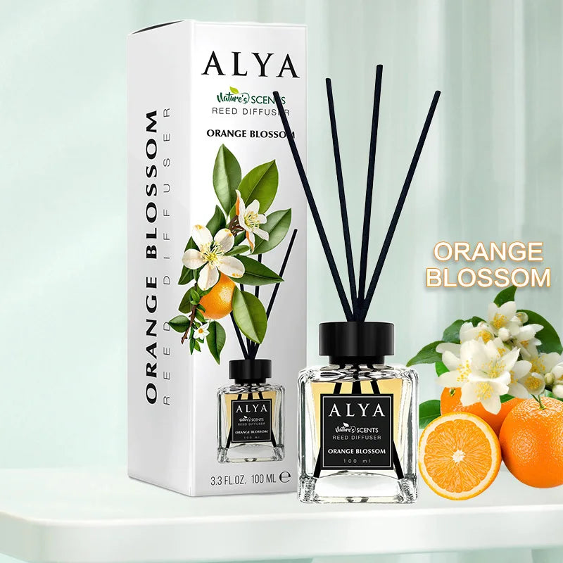 Long-Lasting Essential Oil Air Freshener  3.3 oz Diffuser Set with 4 Incense Sticks