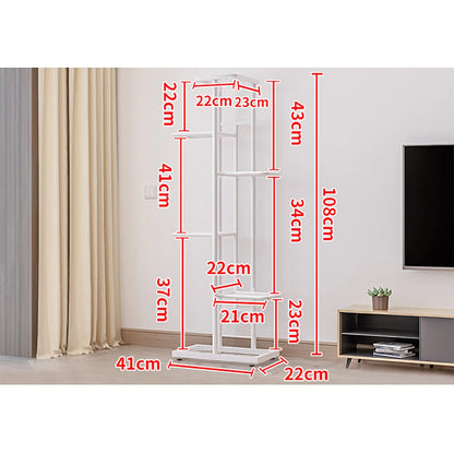 Indoor Tall 6 Tier Metal Plant Stand Organizer