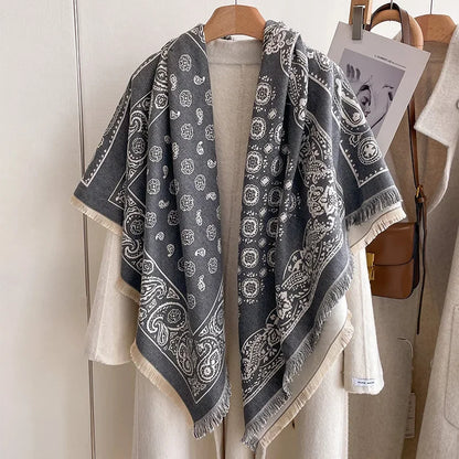 Soft Paisley Design Pashmina Like Winter/Autumn Scarf