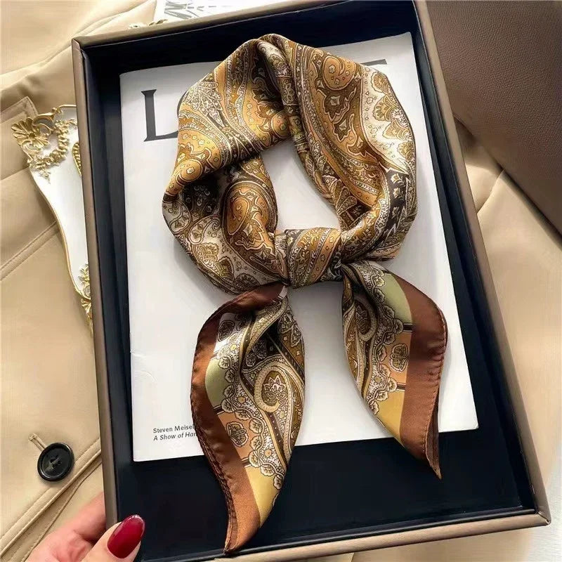 70 X 70 cm Silky Stylish Pashmina Like Designer Neck/Head Scarf