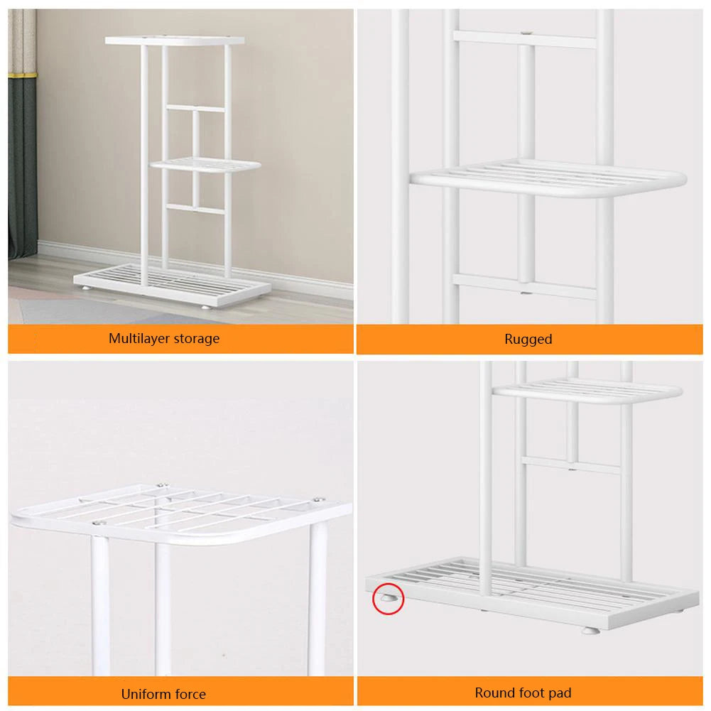 Indoor Tall 6 Tier Metal Plant Stand Organizer