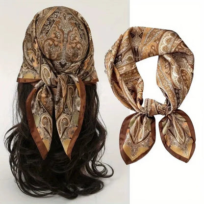 70 X 70 cm Silky Stylish Pashmina Like Designer Neck/Head Scarf