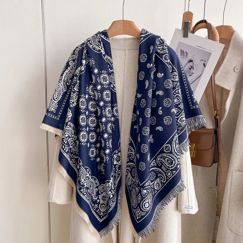 Soft Paisley Design Pashmina Like Winter/Autumn Scarf