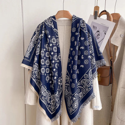 Soft Paisley Design Pashmina Like Winter/Autumn Scarf