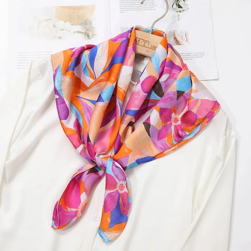 70 X 70 cm Silky Stylish Pashmina Like Designer Neck/Head Scarf