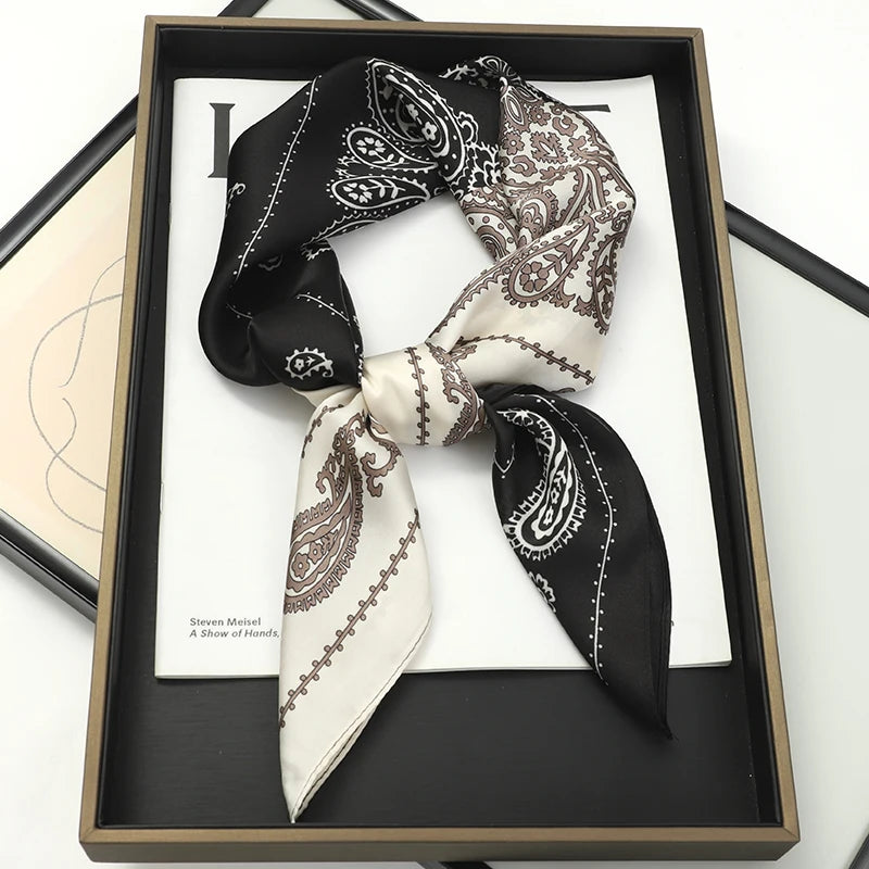 70 X 70 cm Silky Stylish Pashmina Like Designer Neck/Head Scarf