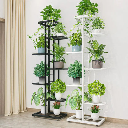 7 Tier Plant Stand Metal Shelf for Indoor or Outdoor Decor