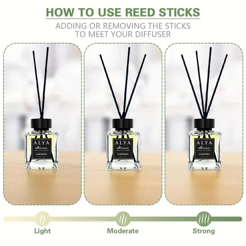 Long-Lasting Essential Oil Air Freshener  3.3 oz Diffuser Set with 4 Incense Sticks