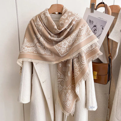 Soft Paisley Design Pashmina Like Winter/Autumn Scarf