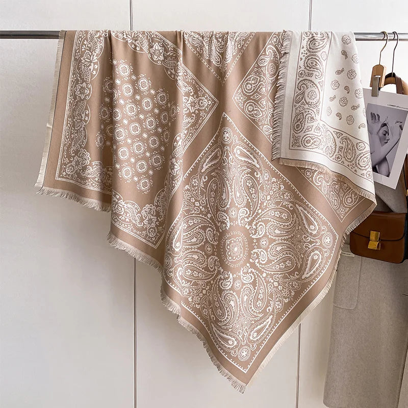 Soft Paisley Design Pashmina Like Winter/Autumn Scarf