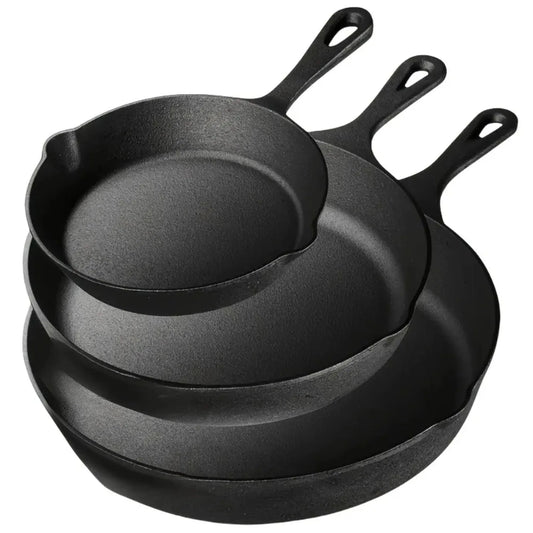 3pc Cast Iron Skillet Set