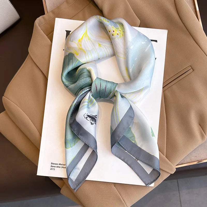 70 X 70 cm Silky Stylish Pashmina Like Designer Neck/Head Scarf