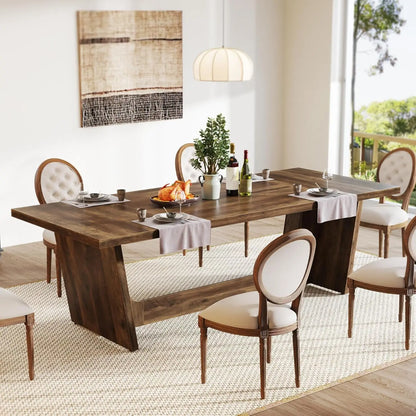 76" Rustic Farmhouse Dining/Kitchen Table