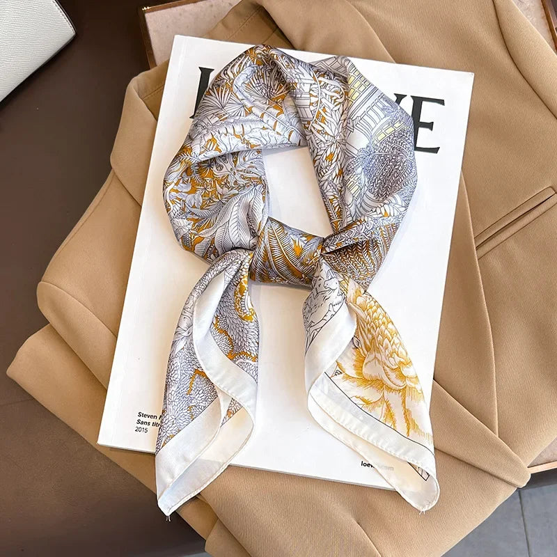 70 X 70 cm Silky Stylish Pashmina Like Designer Neck/Head Scarf