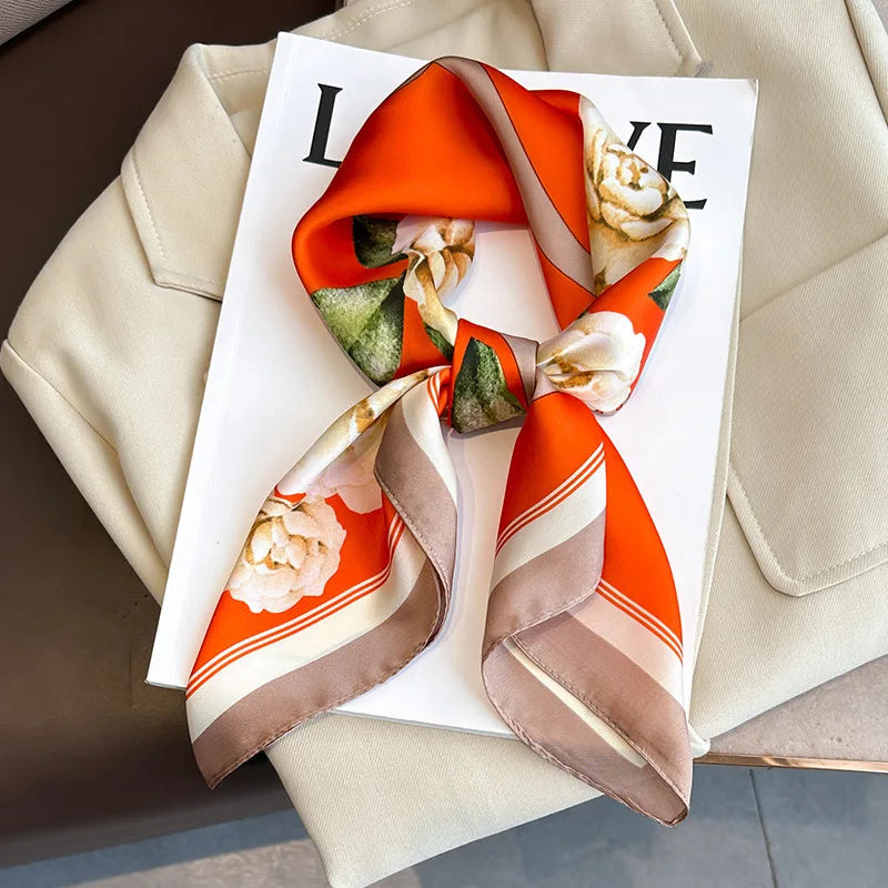 70 X 70 cm Silky Stylish Pashmina Like Designer Neck/Head Scarf