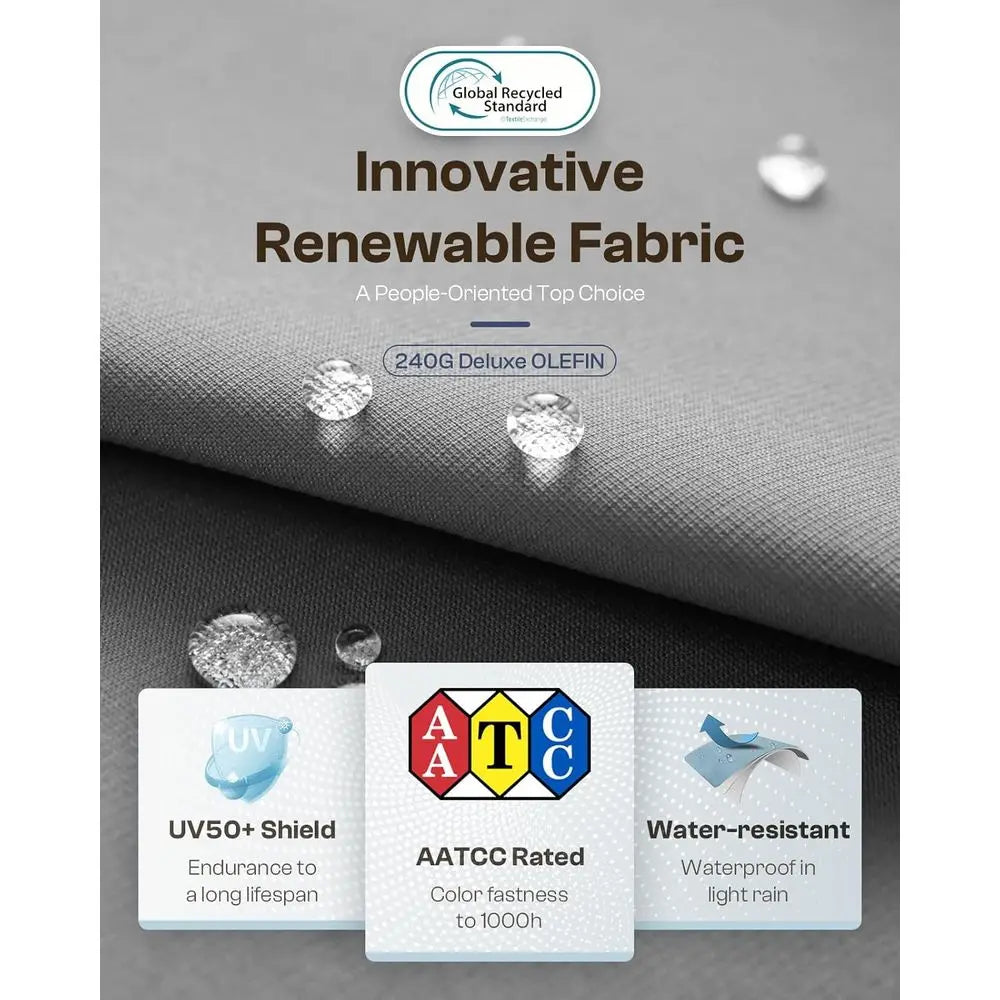 Gray 4-Piece Outdoor Furniture Set with Cushions, Ideal for Patio, and Poolside