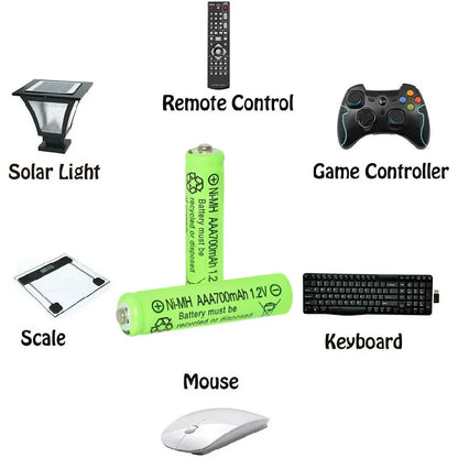 6 to 30 AA & AAA Rechargeable Battery Set with Charger & Cable