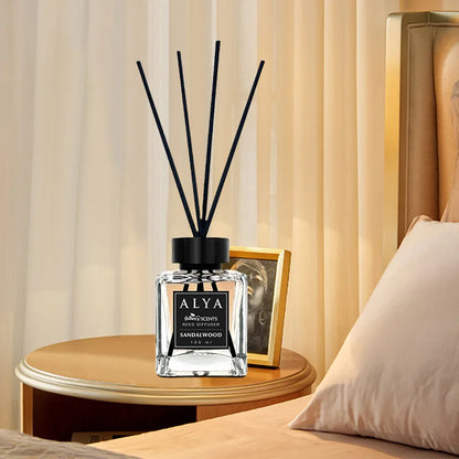 Long-Lasting Essential Oil Air Freshener  3.3 oz Diffuser Set with 4 Incense Sticks