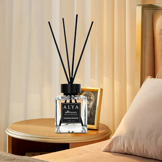 Long-Lasting Essential Oil Air Freshener  3.3 oz Diffuser Set with 4 Incense Sticks