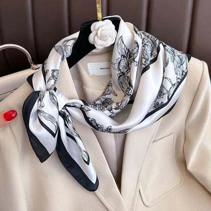 70 X 70 cm Silky Stylish Pashmina Like Designer Neck/Head Scarf