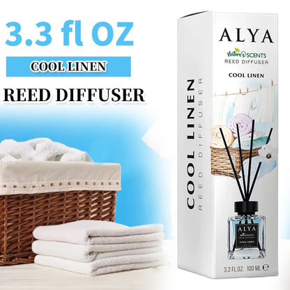 Long-Lasting Essential Oil Air Freshener  3.3 oz Diffuser Set with 4 Incense Sticks