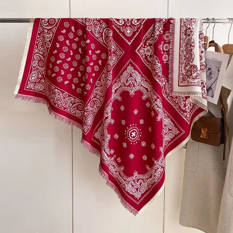 Soft Paisley Design Pashmina Like Winter/Autumn Scarf