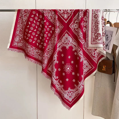 Soft Paisley Design Pashmina Like Winter/Autumn Scarf