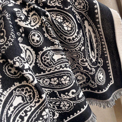 Soft Paisley Design Pashmina Like Winter/Autumn Scarf